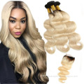 Top quality no tangle no shedding Brazilian hair weave,virgin blonde 1b 613 straight long hair